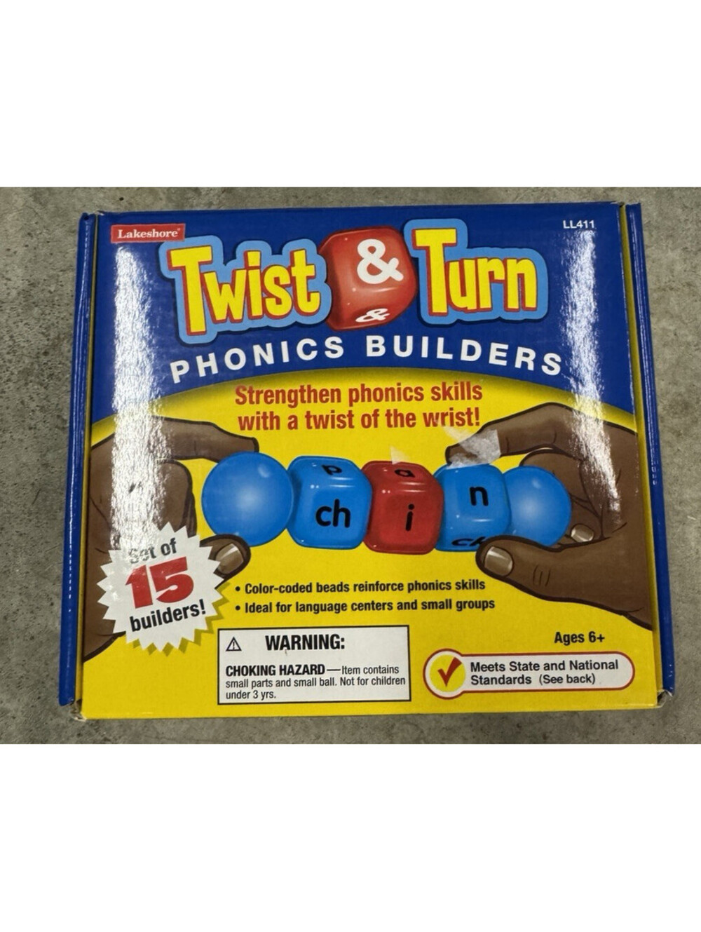 Lakeshore Twist & Turn Phonics Word Bead Builders COMPLETE teacher homeschool
